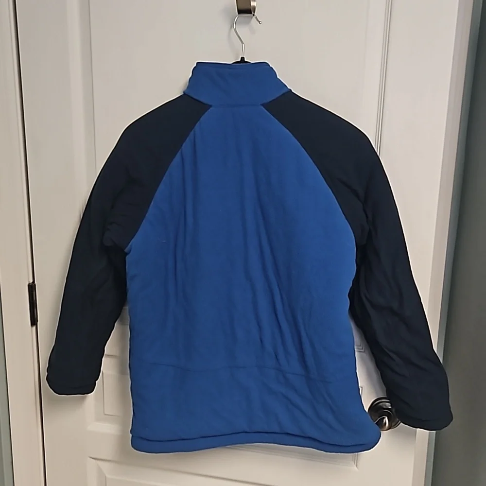 VTG Nike Coat Reversible Jacket Blue Gray Yellow Winter Outdoor Boys 14-16
